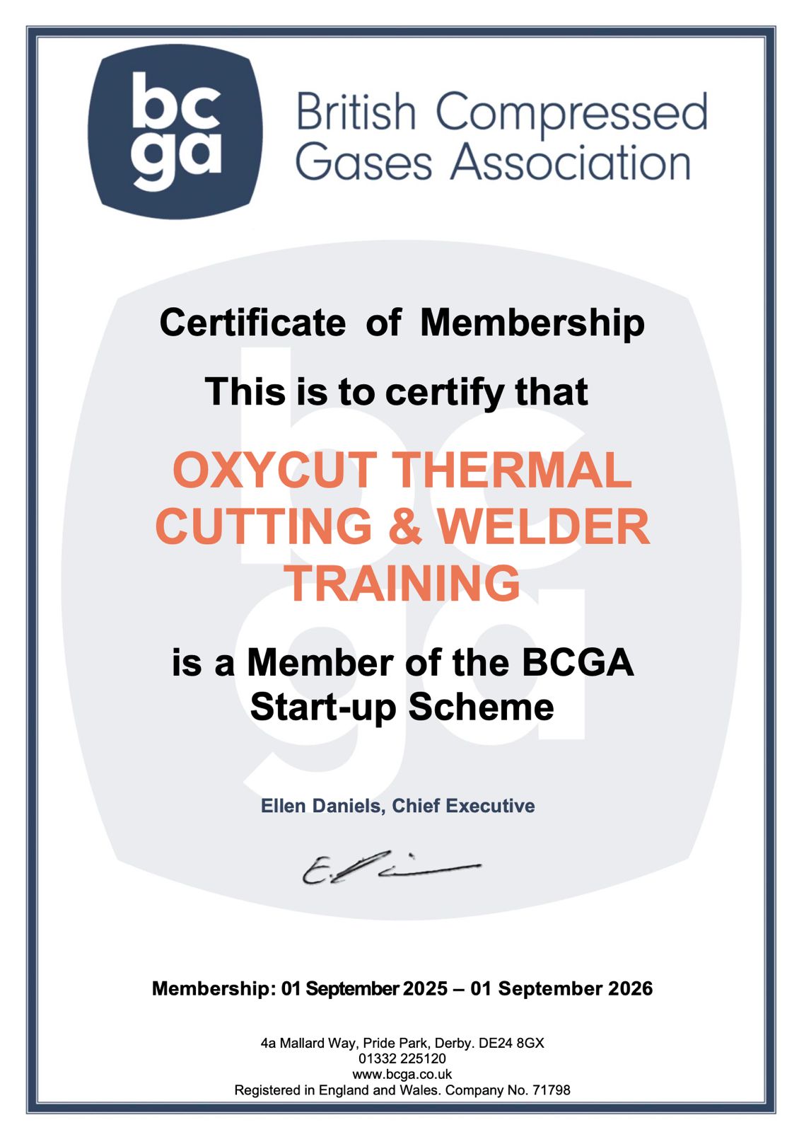 Certificate 1