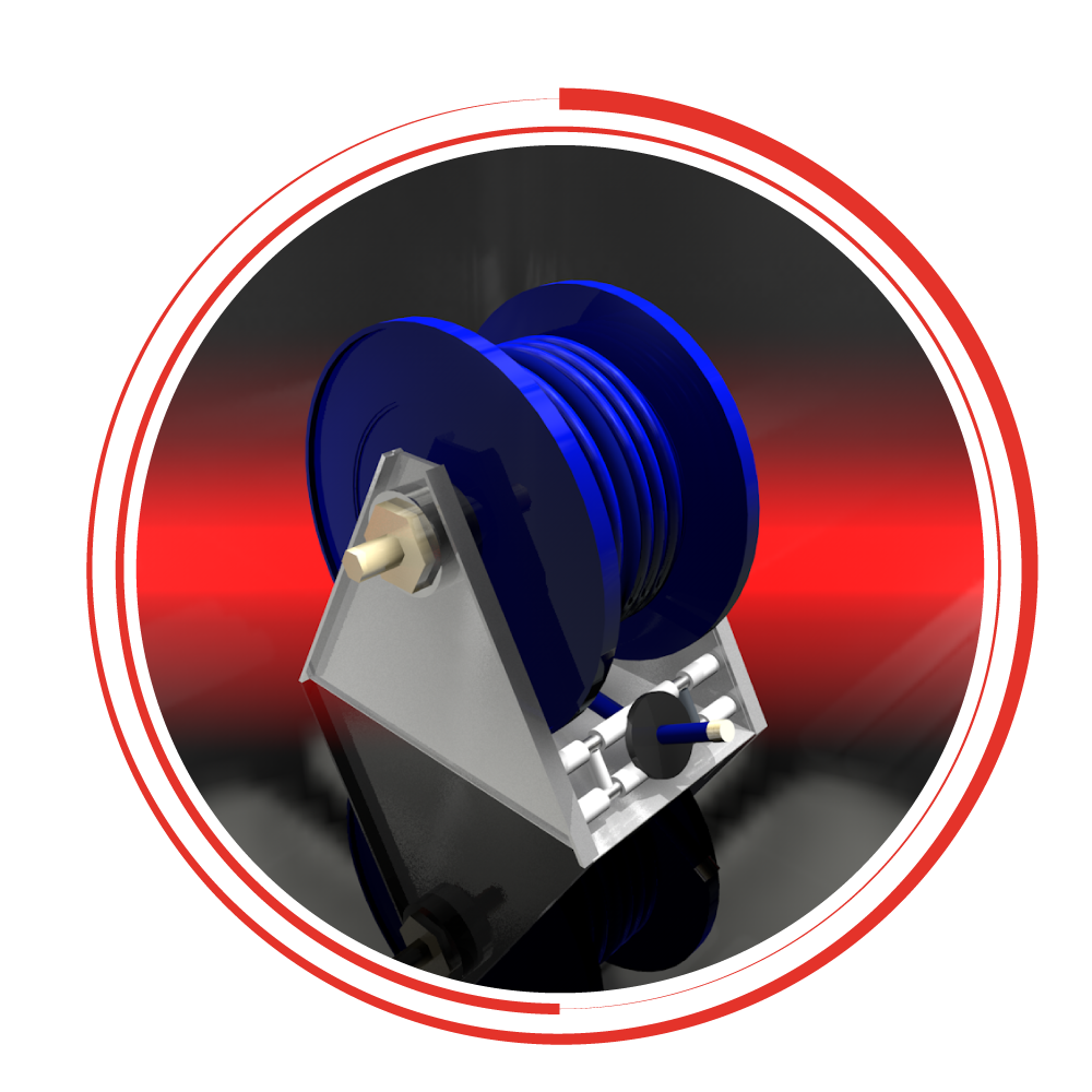 Retractable Closed Reel for Oxygen Hose